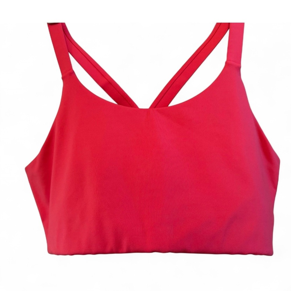 Red Girlfriend Collective XXL Strappy Back Sports Bra Workout‎ Gym Plus Size Run